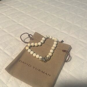 Men’s David Yurman cream colored spiritual bead bracelet
